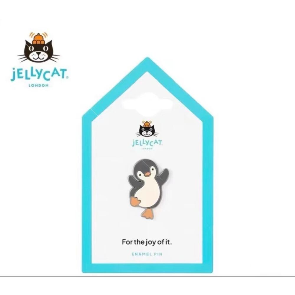 NWT jellycat official peanut penguin badge pin Limited EDITION VHTF